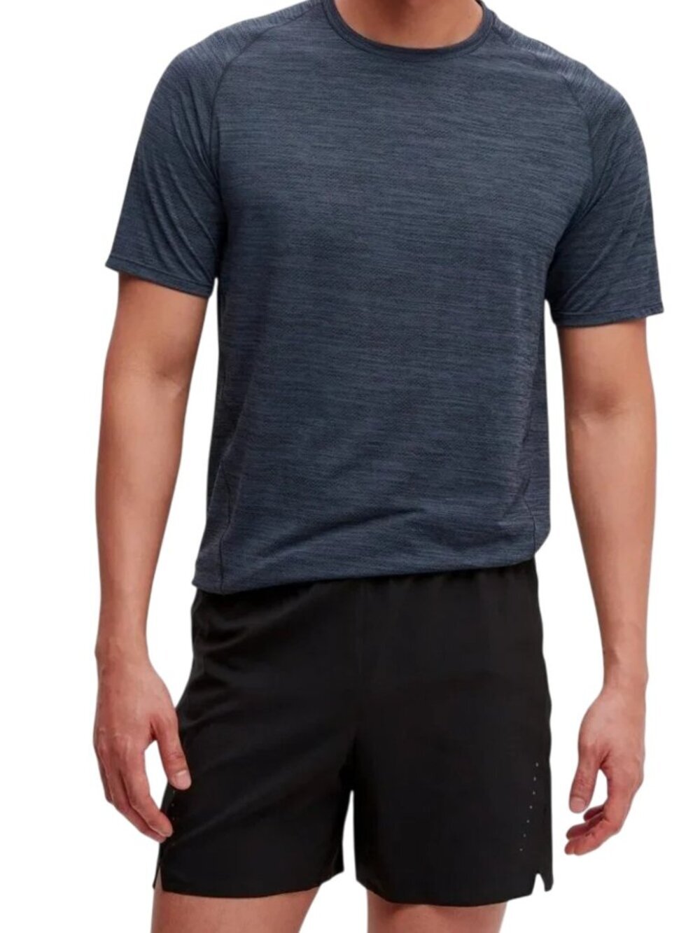 MEC navy core train short sleeve performance tee breathable s